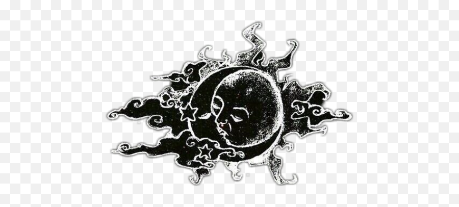 Sun Moon Sunandmoon Moonandsun Camren Sticker By - Camren Symbol Png,Sun And Moon Logo