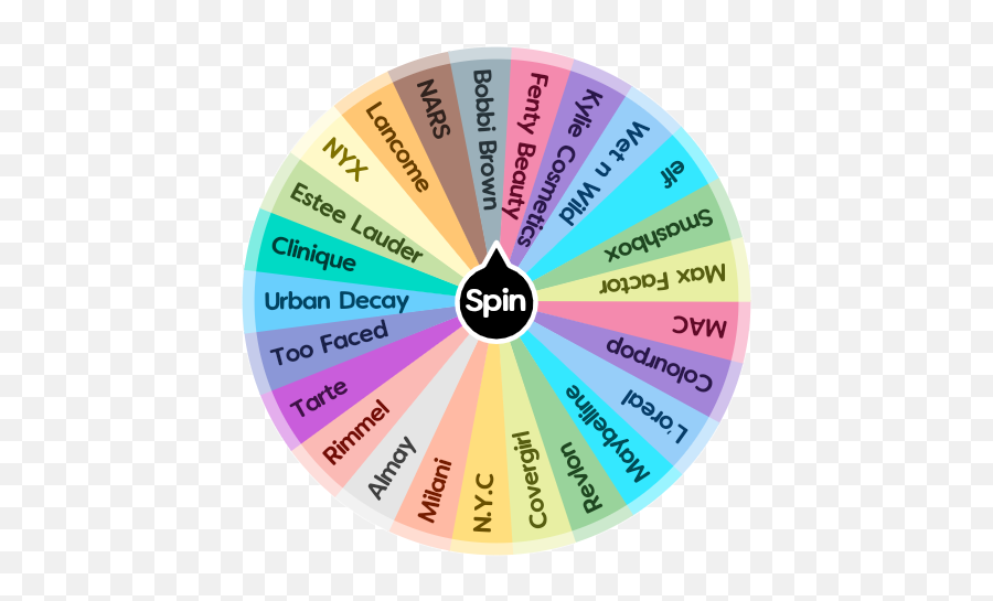 Make Up Brands Spin The Wheel App - Dot Png,Fenty Beauty Logo