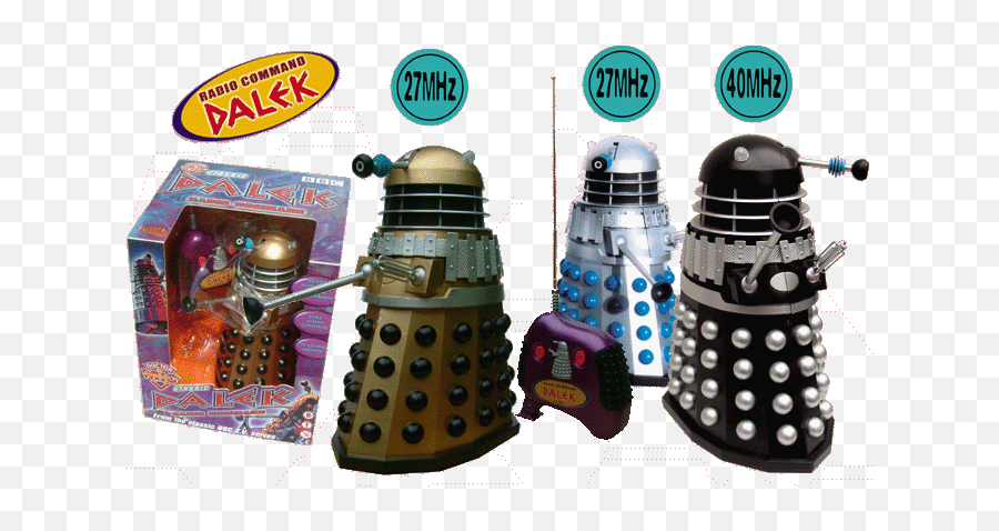 12 Radio Command Tv Daleks - Radio Controlled Toy Dalek Png,Dalek Transparent