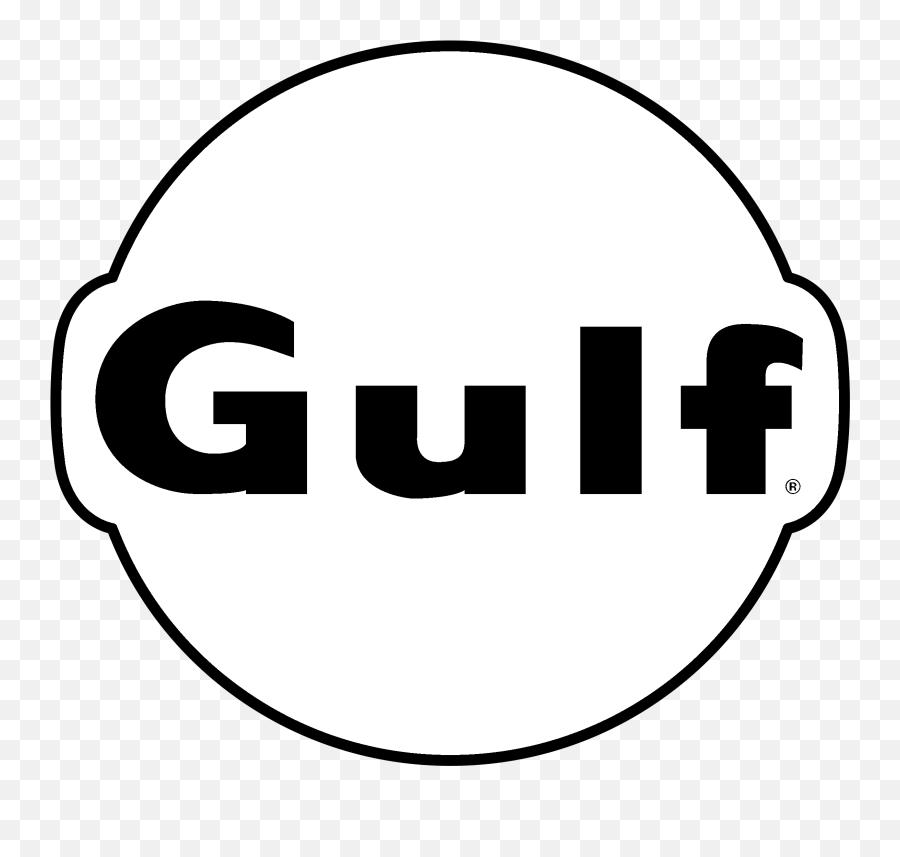 Gulf Logo Png Transparent Svg Vector - Gulf Logo Black And White,Gulf Oil Logo