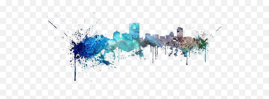 Boston Spiral Notebook - Artistic Png,Boston Skyline Png