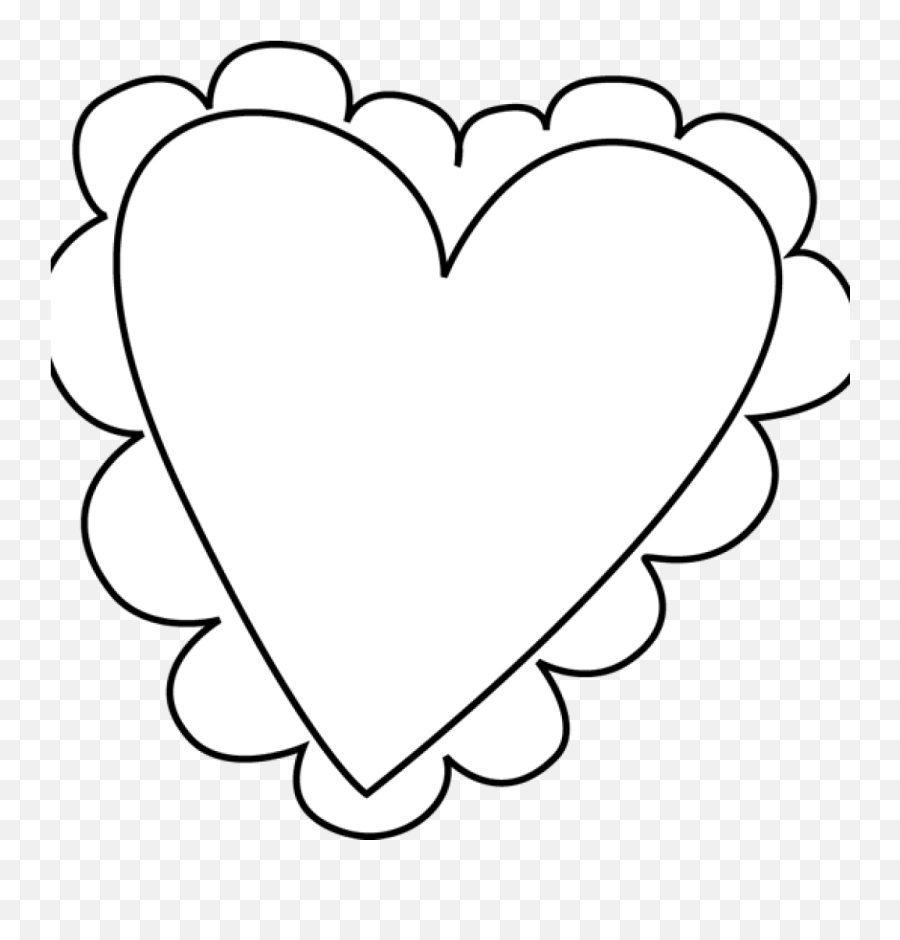 Download Heart Png Freeuse Black And - Valentine Heart Clipart Black And White,Cute Heart Png