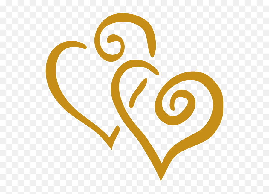 Gold Hearts Png Picture - Hearts Clip Art,Gold Heart Png