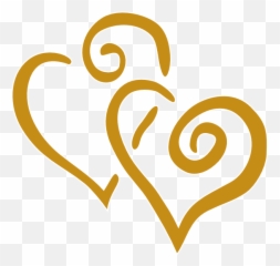 Gold Hearts Png Picture - Clip Art