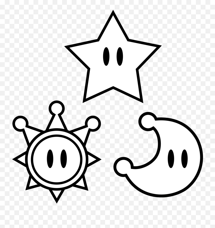 Coloring Star Clipart Black And White - Celebrity Pictogram Png,Sun Clipart Black And White Png