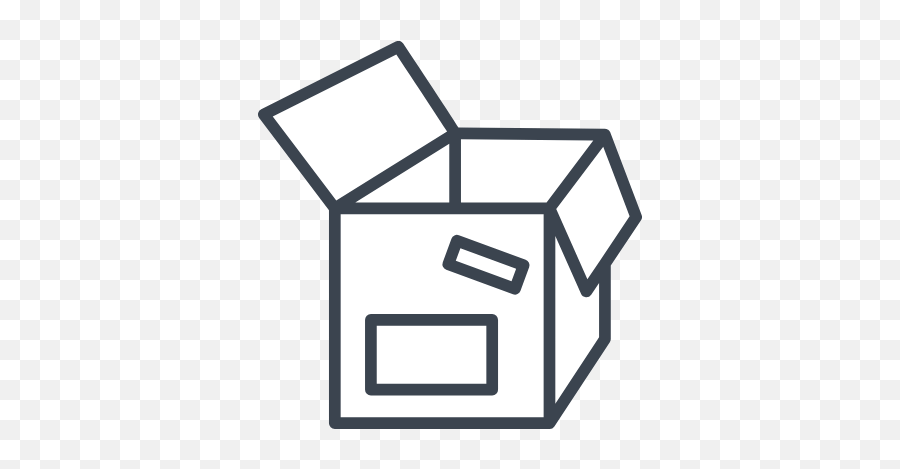 Blank Storage Box Graphic - Vertical Png,Storage Box Icon