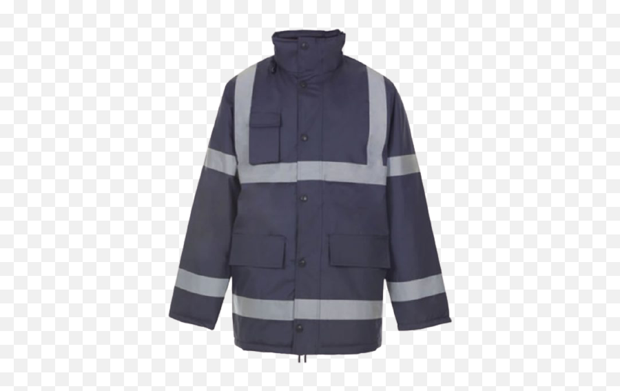 Hi - Viz Reflective U2013 Totalguard Workwear Navy Parka Jacket With Reflective Png,Icon Hi Viz Jacket