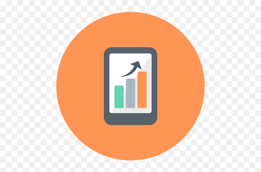 Chart Diagram Graph Graphs Mobile Smartphone Icon - Banking Png,Phone Icon Outline