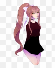 Monika Doki Png - Fanart Ddlc Cute