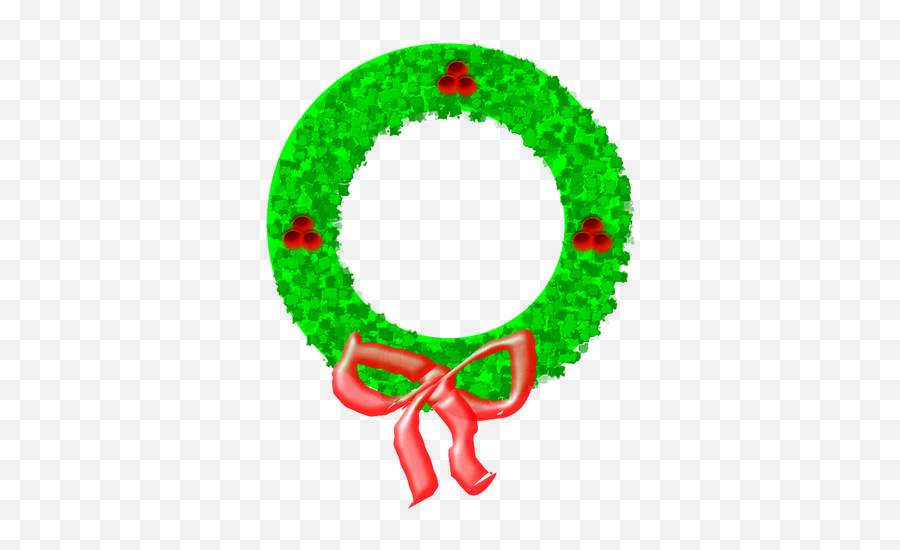 Christmas Wreath Vector Graphics Public Domain Vectors - Parol Christmas Decorations Clip Art Png,Christmas Wreath Icon