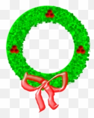 Christmas Wreath Vector Graphics Public Domain Vectors - Parol Decorations Clip Art png