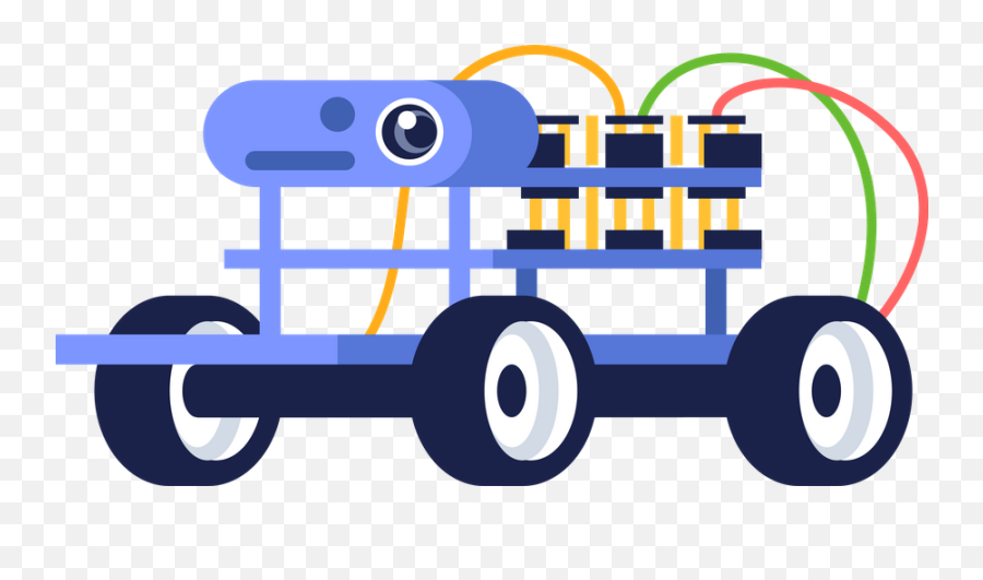 Autonomous Car Icon - Download In Colored Outline Style Robot Car Vector Png,Autonomous Car Icon