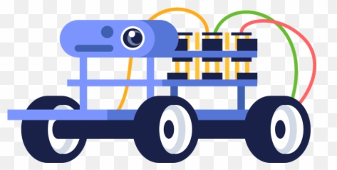 Autonomous Car Icon - Download in Colored Outline Style Robot Vector png