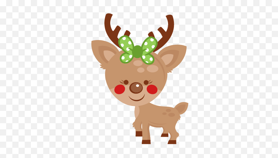 Download Reindeer Clipart Png - Cute Reindeer Clip Art Png,Reindeer Clipart Png