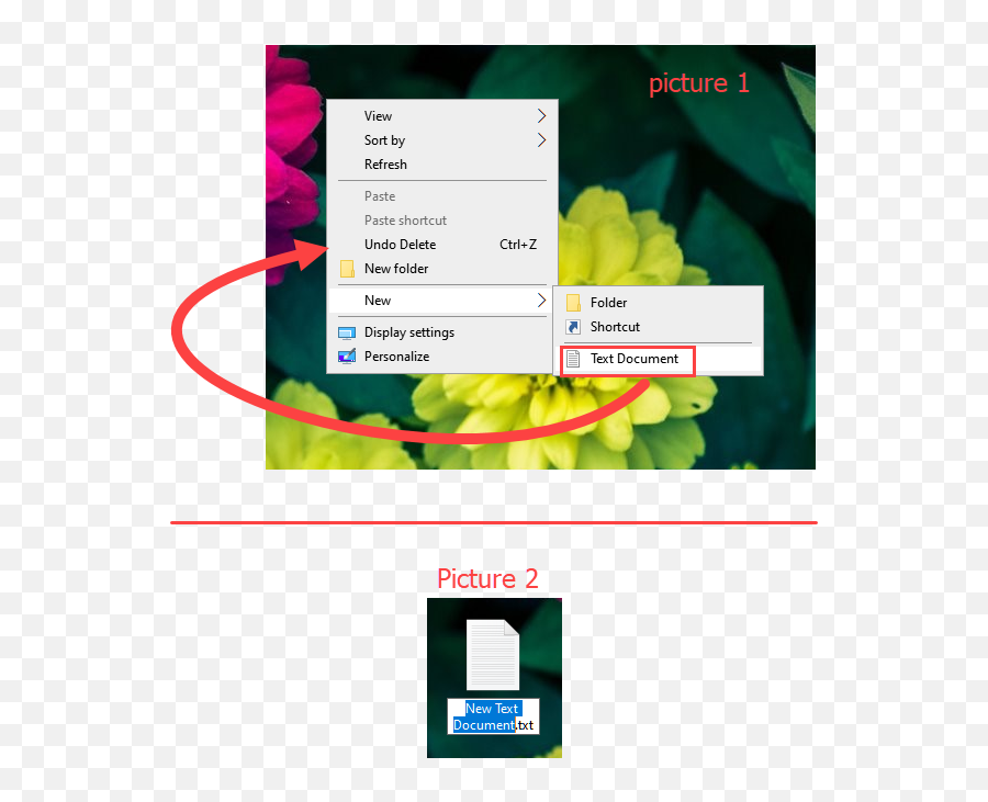 How To Add Or Move New Text Document The Right Click Main - Windows 10 New Text Document Png,Where Is Undo Icon In Microsoft Word