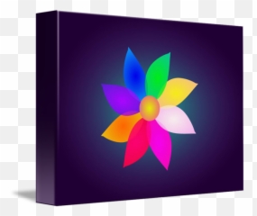 Simple Flower Art Dark By Masaaki Kimura - Decorative Png,Simple Flower Icon