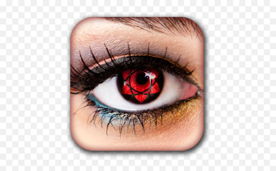 Real Sharingan Eye Maker - Blue Spiral Contact Lenses Png,Sharingan Eye Png