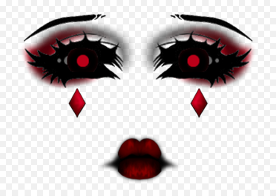 Scary Eyes Png Picture Harley Quinn Face Clipart Creepy Eye Png Free Transparent Png Images Pngaaa Com - roblox harley quinn face
