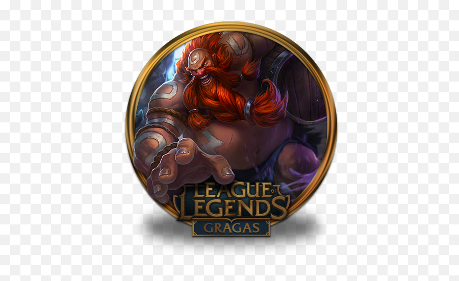Gragas Icon League Of Legends Gold Border Iconset Fazie69 - League Of Legends Icon Garen Png,Leauge Of Legends Icon