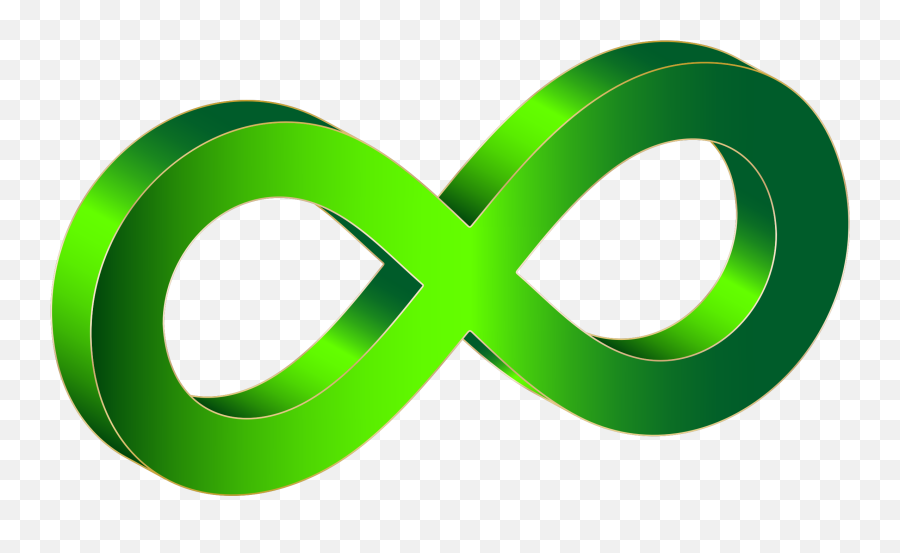 3 D Infinity Symbol Vector - Infinity Symbol Green Png,Infinity Sign Png