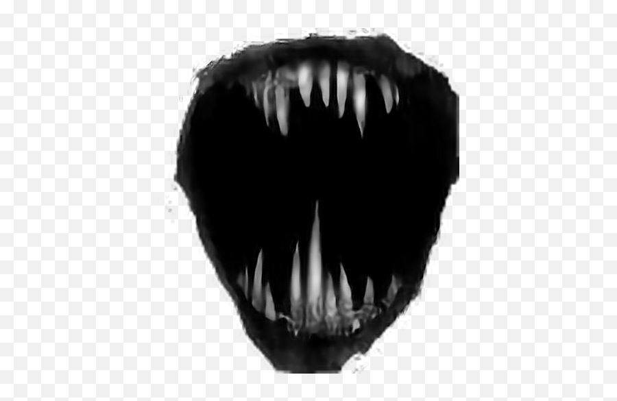 Download Scary Teeth Png Svg Black And - Scary Mouth Png,Tooth Transparent Background
