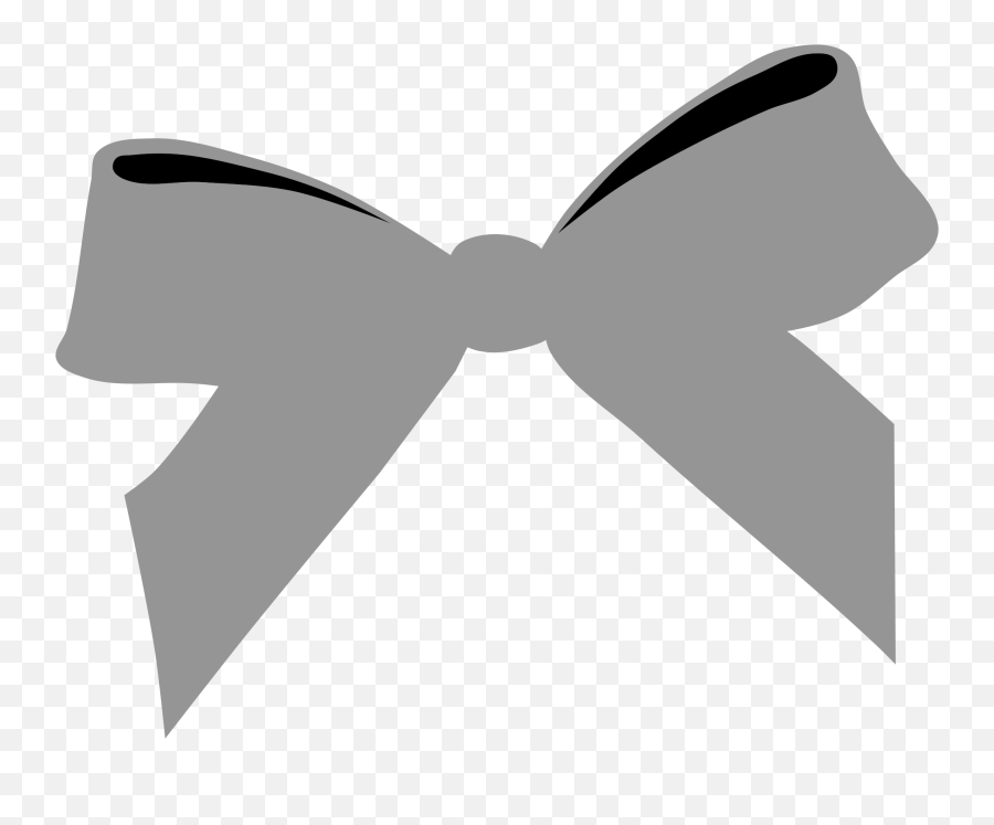 Clipart - Png Gray Bow,Black Tie Png