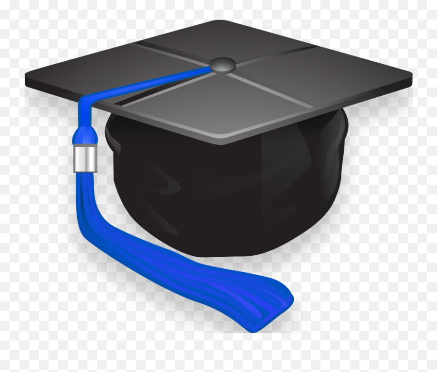Download Grad Hatblue - Graduation Ceremony Png Image With Table,Grad Hat Png