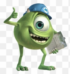 Png Image Transparent Clipart - Mike Wazowski With Helmet