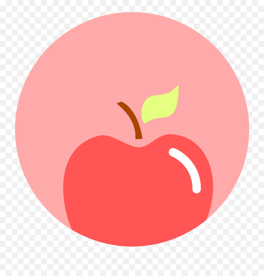 Apple Fruit Free Icon Of Minimal - Pastel Pink Apple Clipart Png,Manzana Png