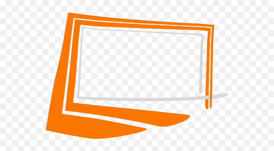 Orange Frame Png Image Background - Frame Orange Clipart,Art Frame Png