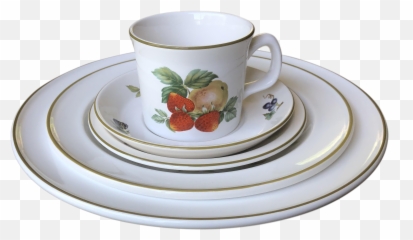 Wedgewood Fruit Sprays Place Setting - Coffee Cup Png,Place Setting Png