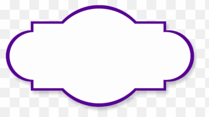 Purple Border Graphic Png Files - Shapes Clipart Black And White