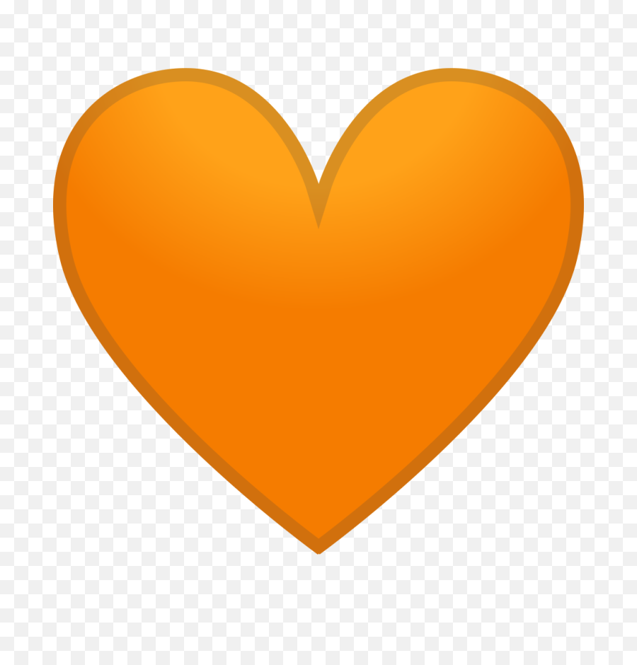 Orange Heart Free Icon Of Noto Emoji - Emoji Heart Icon Orange Png,Heart Icon Png