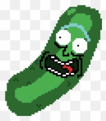 Pixilart - Pickle Rick Png,Pickle Rick Png