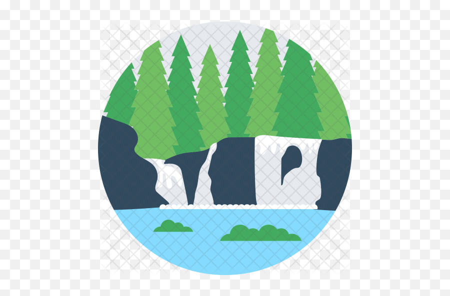 Waterfall Icon Of Flat Style - Water Fall Icon Png,Water Fall Png