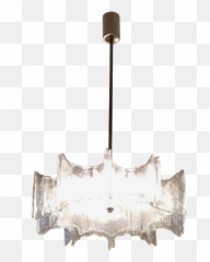 Funky Texture Glass Vintage Chandelier - png