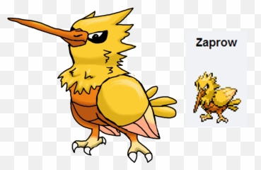 Spearow Pokemon Zaprow Fusion - Pokemon Antei Evolution Chart Png,Zapdos Png