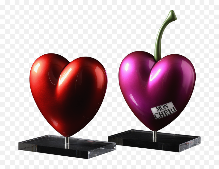 Coeur Rouge Candy By Arson 2020 Sculpture Resin Plastic - Singulart Lovely Png,Coeur Png