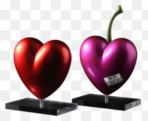 Coeur Rouge Candy By Arson 2020 Sculpture Resin Plastic - Singulart Lovely Png,Coeur Png