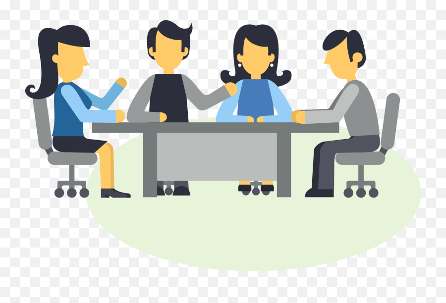 Download A Group Of People Sitting - Group Of People Sitting Around A Table Png,People Sitting At Table Png
