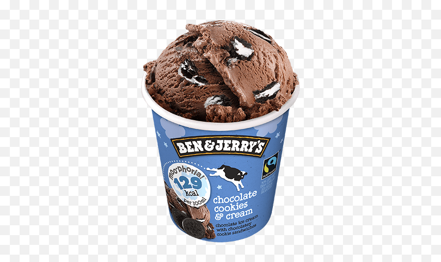 Chocolate Cookies U0026 Cream Moophoria Ben Jerryu0027s - Ben And Low Calorie Ice Cream Png,Cookies And Cream Png