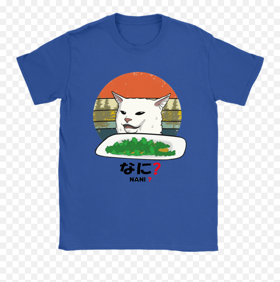 Smudge The Cat Eating Salad Meme Nani What Shirts U2013 Teeqq Store - Lotr Potatoes Shirt Png,Nani Png