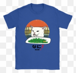 Smudge The Cat Eating Salad Meme Nani What Shirts U2013 Teeqq Store - Lotr Potatoes Shirt Png,Nani Png