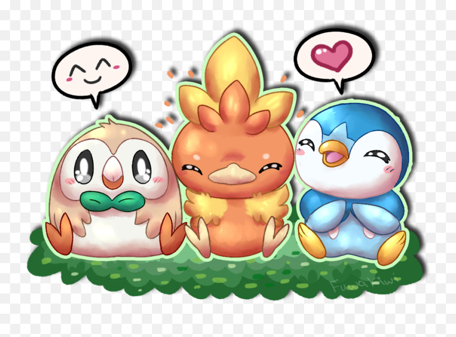Ovo Owl - Rowlet Torchic Piplup Birds Transparent Png Torchic Piplup Rowlet Art,Ovo Owl Png