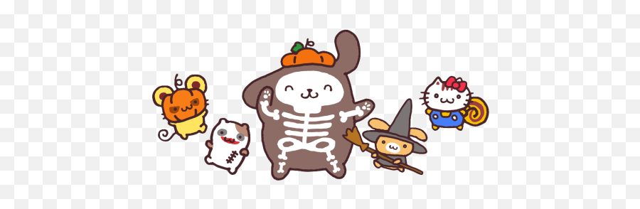 Sanrio - Png Sanrio Characters Halloween Words Sanrio Sanrio Halloween Png,Happy Halloween Png