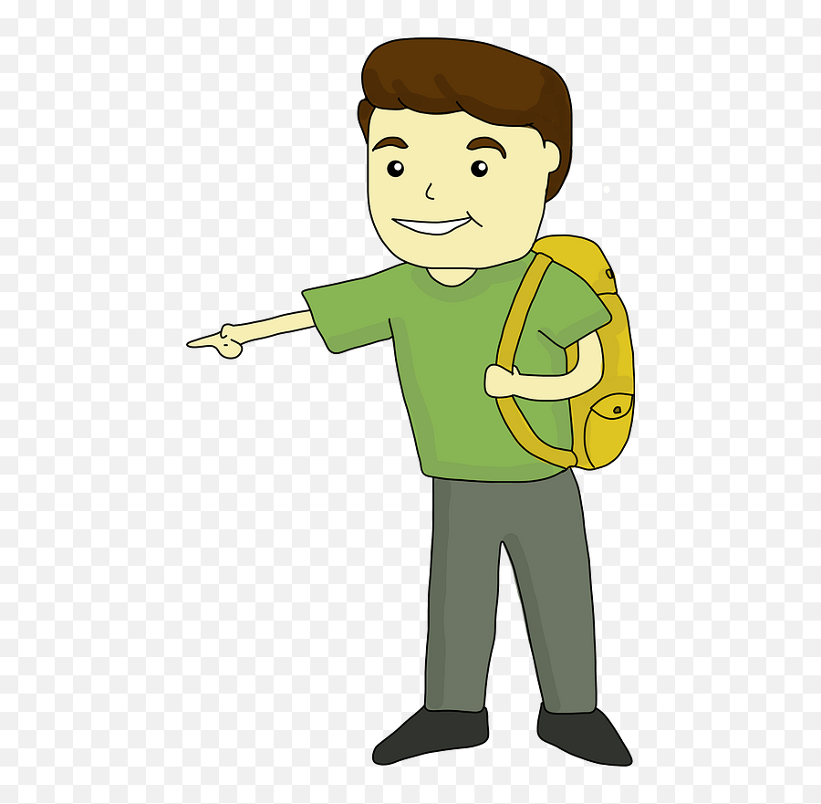 Schoolboy Pointing Finger Clipart Free Download Transparent - Pointing Finger Child Clipart Png,Person Pointing Png