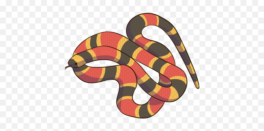 Coral Snake Animal Flat Design - Transparent Png U0026 Svg Milk Snake,Coral Transparent