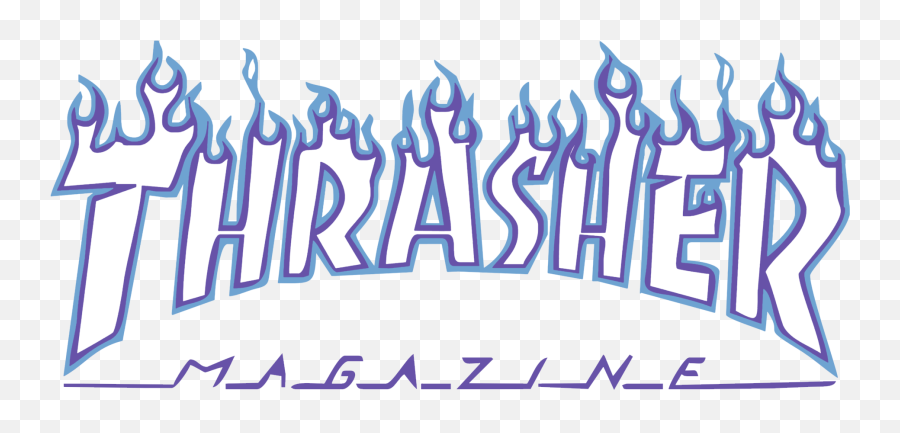 Thrasher Logo - Blue Thrasher Logo Png,Thrasher Logo Font