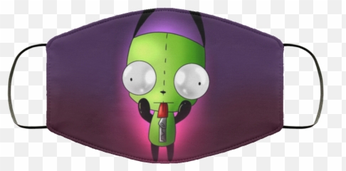 Gir Invader Zim Face Mask - Denver Broncos Old Logo Face Mask Png,Invader Zim Transparent