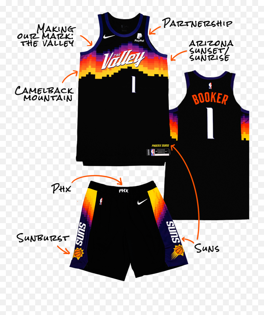 The Valley Phoenix Suns The Valley Jersey Png,Phoenix Suns Logo Png